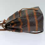 CELINE Macadam Canvas Backpack PVC Brown  S1578