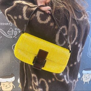 FENDI baguette glitter bag