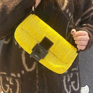 FENDI baguette glitter bag