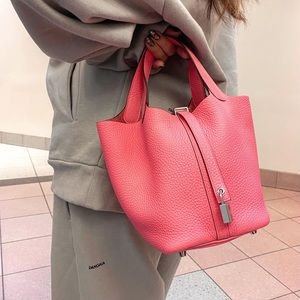 HERMES picotin18 leather bag