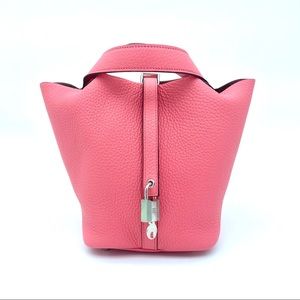 HERMES picotin18 leather bag