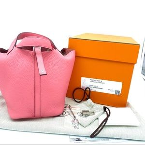 HERMES picotin18 leather bag