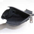 Fendi Embossed Leather Shoulder Bag Black
