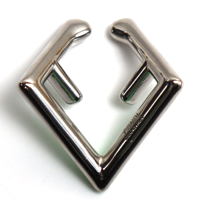 Fendi Brass Crystal First Ear Cuff Earrings