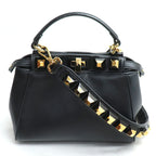 Fendi Mini Peekaboo Studded 2Way Shoulder Bag