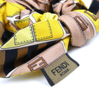 Fendi Silk Zucca Ribbon Hair Accessories Set