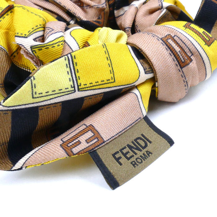 Fendi Silk Zucca Ribbon Hair Accessories Set