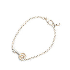 Gucci Double G Key Charm SV925 Bracelet