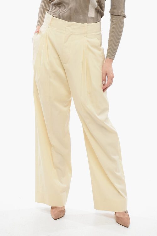 Bottega Veneta Silk Blend Palazzo Pants