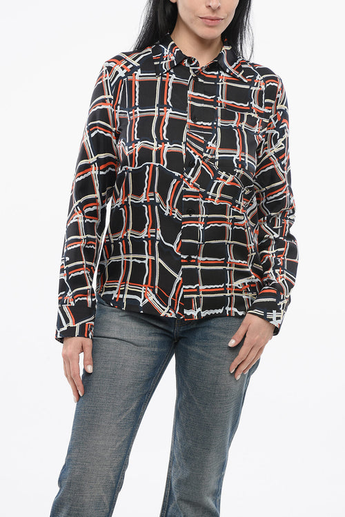 Bottega Veneta Silk Checkered Shirt