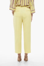 Chloe Silk High-waisted Pants with Pleats