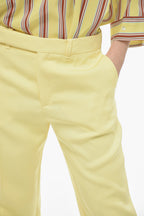 Chloe Silk High-waisted Pants with Pleats