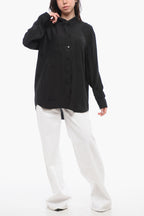 Burberry Silk IVANNA Shirt with Logo Print
