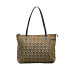 Fendi Zucchino Handbag Beige