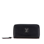 Louis Vuitton Zippy Lockme Leather Long Wallet