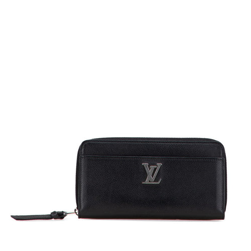Louis Vuitton Zippy Lockme Leather Long Wallet