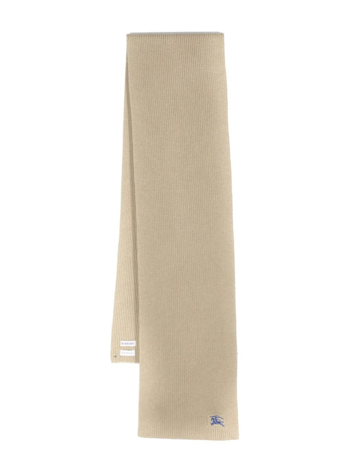 Burberry Women Wool And Cahmere Blend Ribbed Scarf