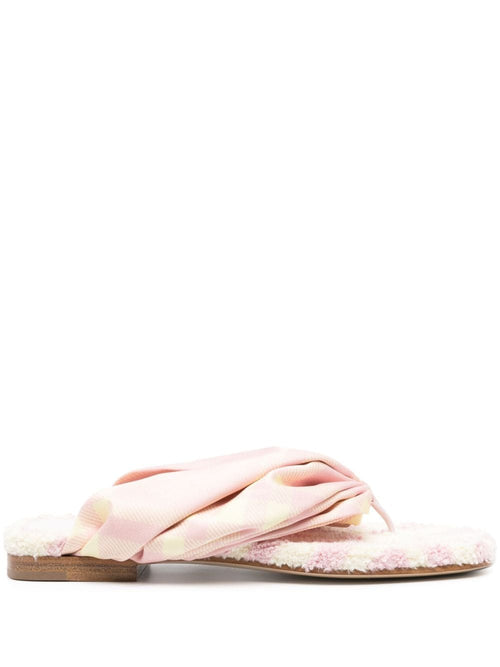Burberry Women Check Thong Sandals