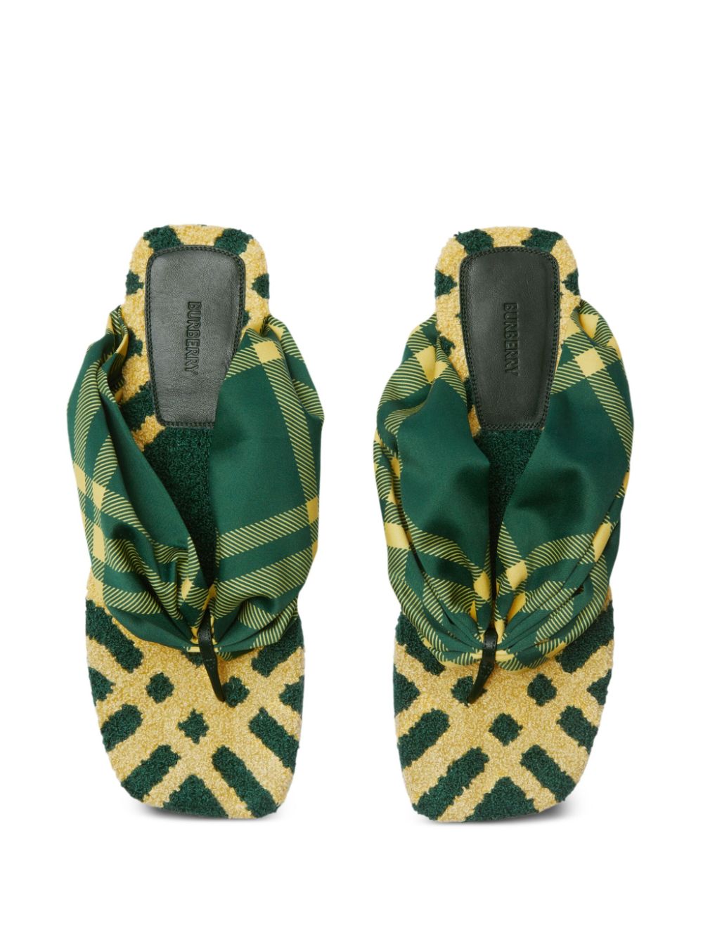Burberry Women Pool Check Thong Sandals