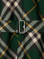 Burberry Women Check Motif Wool Midi Dress