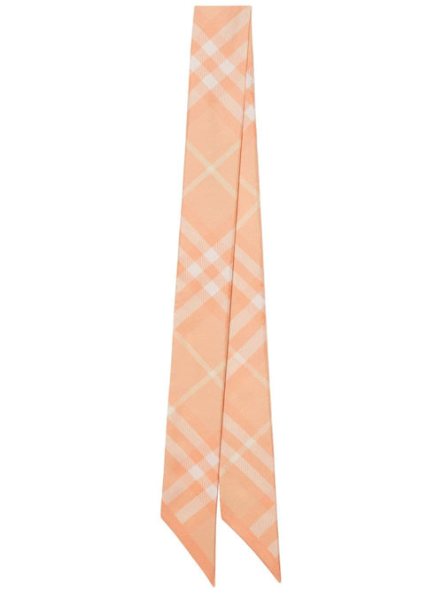 Burberry Women Checked Silk Scarf
