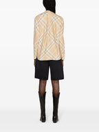 Burberry Women Check Motif Cotton Shirt