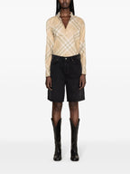 Burberry Women Check Motif Cotton Shirt