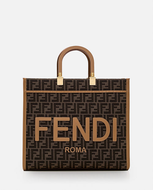 Fendi Women Fendi Sunshine Jacquard Tote Bag