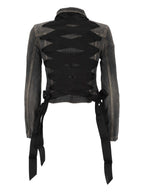 Balenciaga Women Lace-Up Denim Jacket