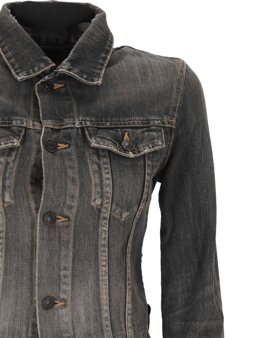 Balenciaga Women Lace-Up Denim Jacket