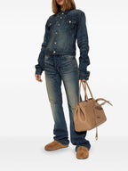 Balenciaga Women Denim Fitted Jacket