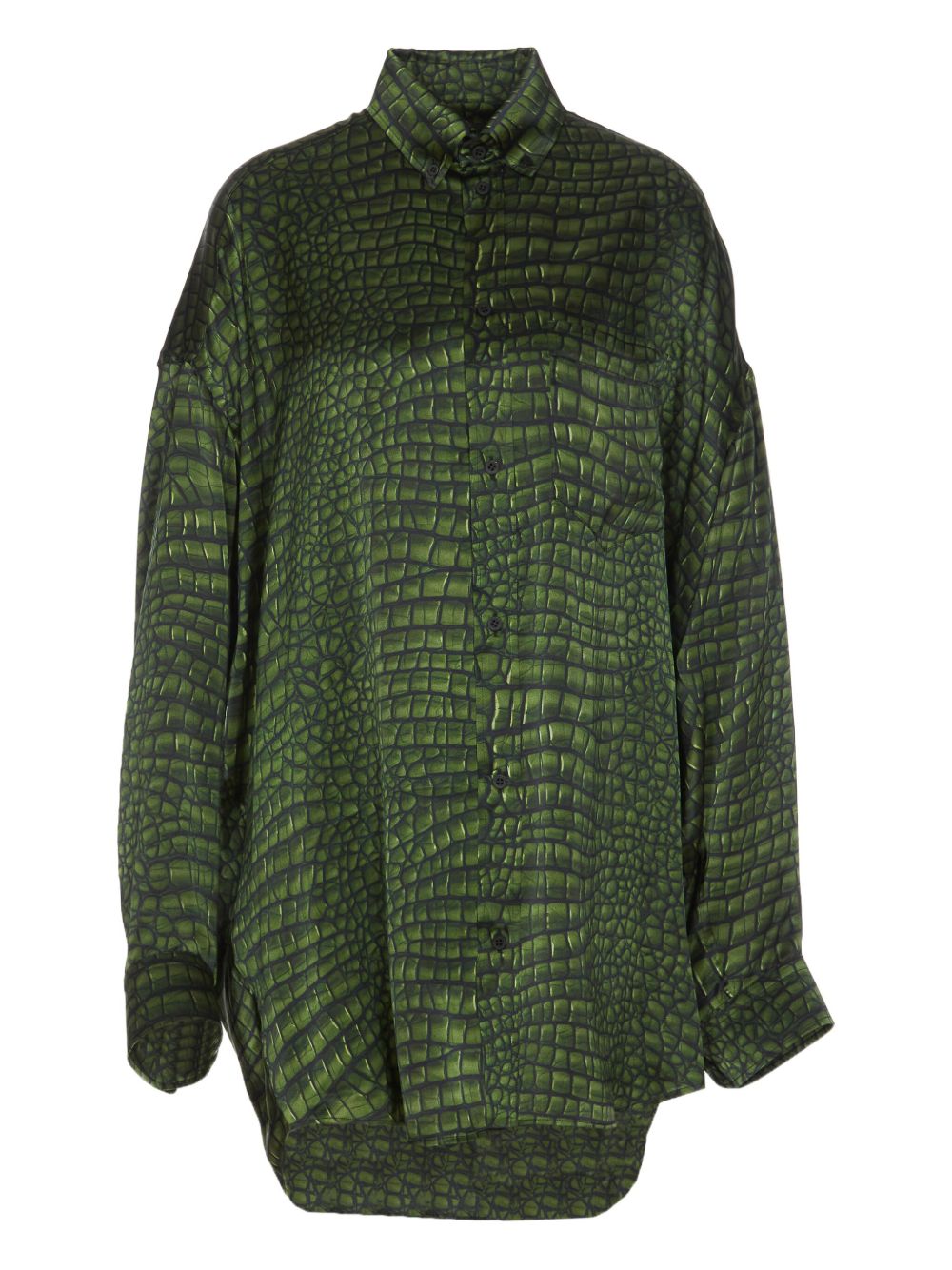 Balenciaga Women Silk Long Shirt