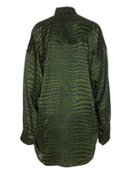 Balenciaga Women Silk Long Shirt