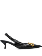 Balenciaga Women Monaco Leather Slingback Pumps
