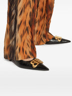 Balenciaga Women Monaco Leather Slingback Pumps