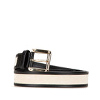 Gucci 141742 Canvas Leather Belt