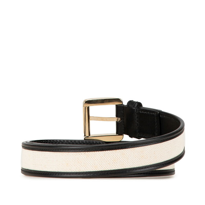 Gucci 141742 Canvas Leather Belt