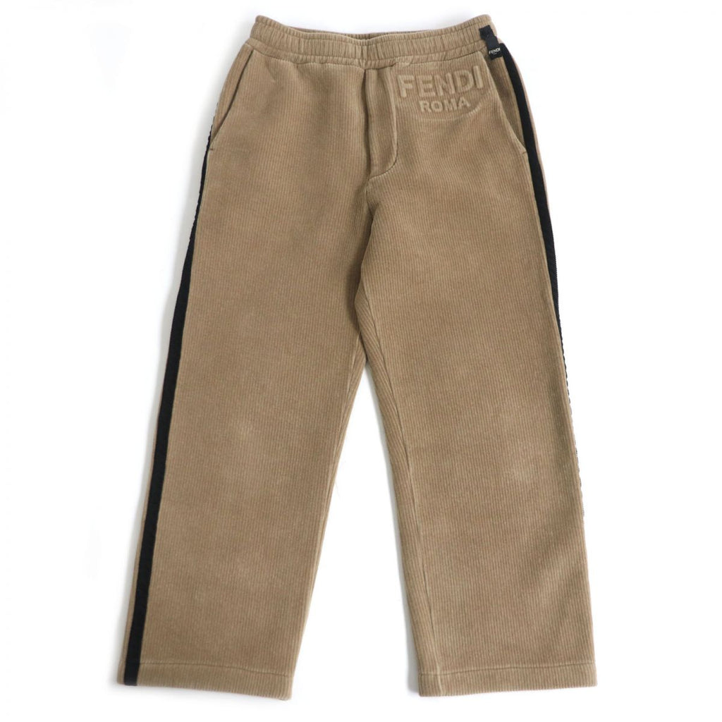 Fendi Corduroy Hoodie Jogger Pants Set Beige 46