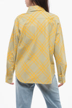 Burberry Tartan Patterned Cotton Flannel Shirt