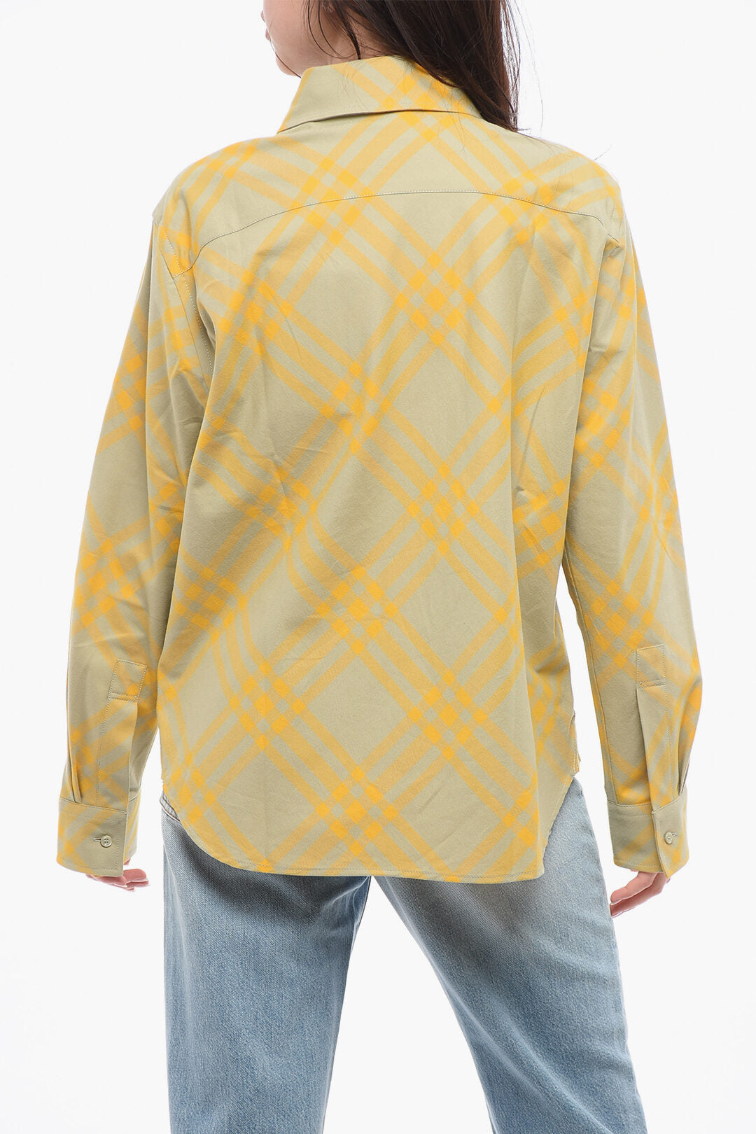Burberry Tartan Patterned Cotton Flannel Shirt