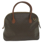 CELINE Macadam Canvas Tote Bag PVC Leather 2way Brown  tb1019