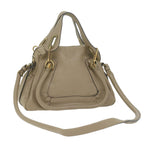 Chloe Paraty Shoulder Bag Leather Beige tb1035