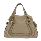 Chloe Paraty Shoulder Bag Leather Beige tb1035