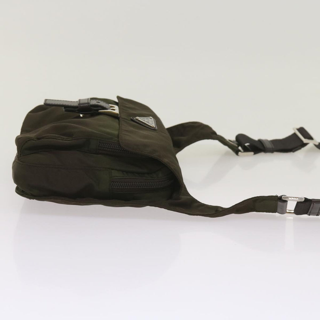 PRADA Shoulder Bag Nylon Khaki  tb1041