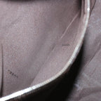 FENDI Zucca Canvas Mamma Baguette Shoulder Bag Black Browntb1055