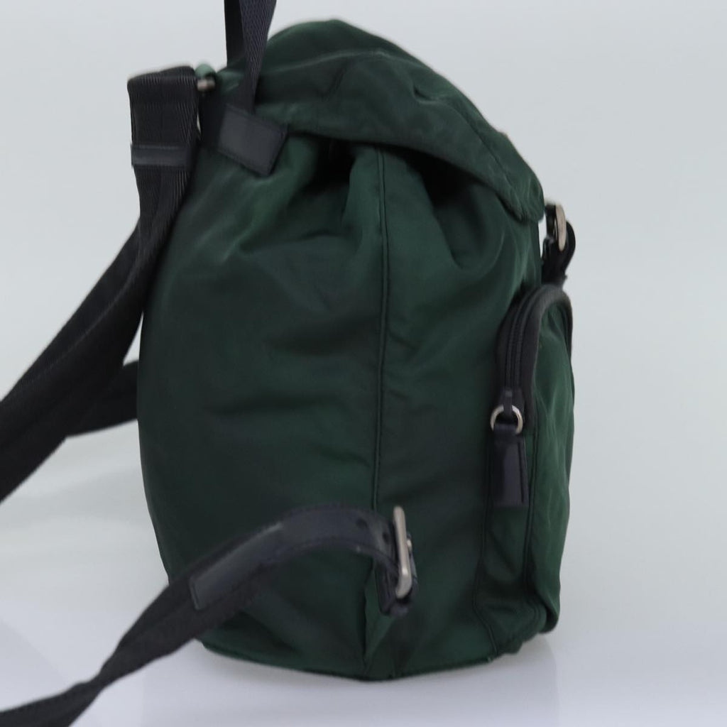 PRADA Backpack Nylon Khaki tb1085