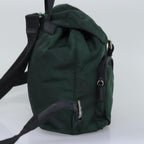 PRADA Backpack Nylon Khaki tb1085