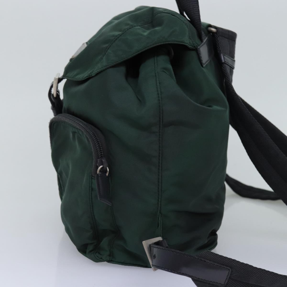 PRADA Backpack Nylon Khaki tb1085