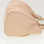 FENDI Buckle Tote Bag Leather Pink Auth tb663