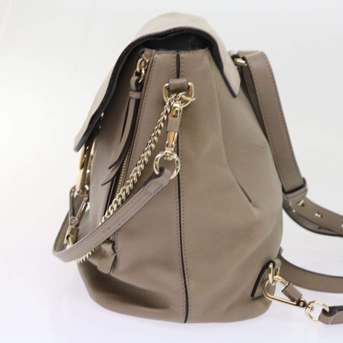 Chloe Fay Shoulder Bag Leather 2way Gray tb882